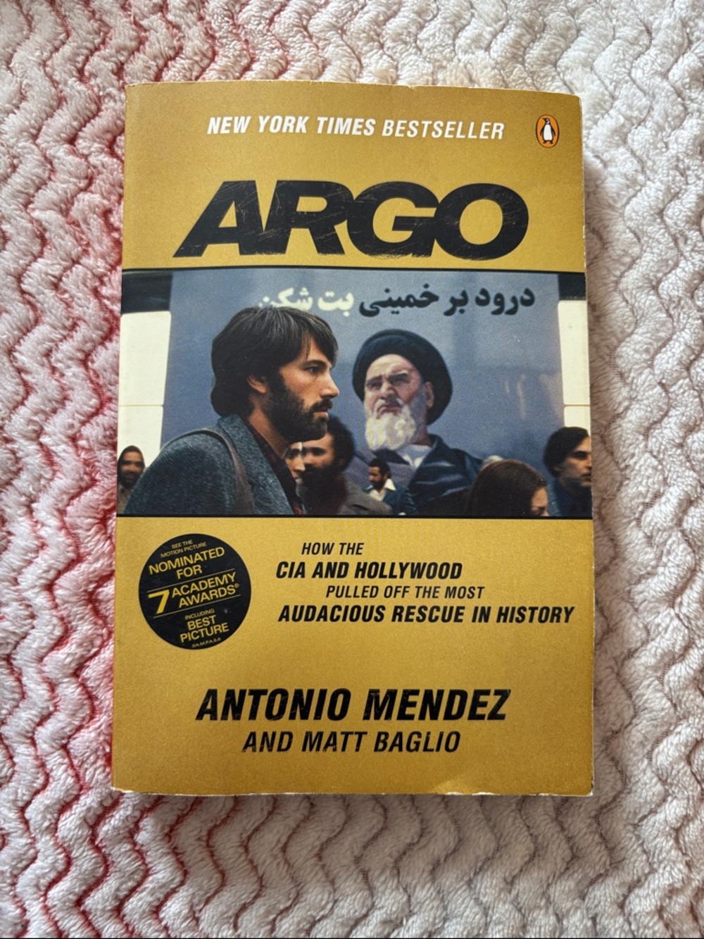 Argo by Antonio Mendez & Matt Baglio Paperback Motion Picture film Cover